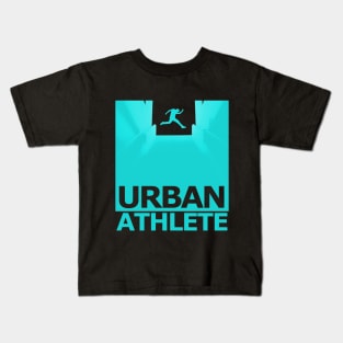 Urban Athlete Aqua Print Kids T-Shirt